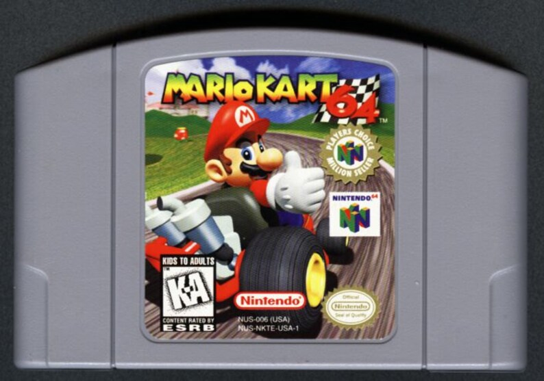 Mario Kart 64 Game Cartridge  Nintendo 64  N64  Collectable