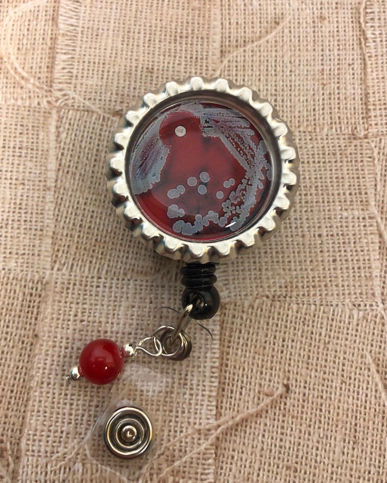 Microbiology BAP Retractable Badge Reel Lab Week Gift science