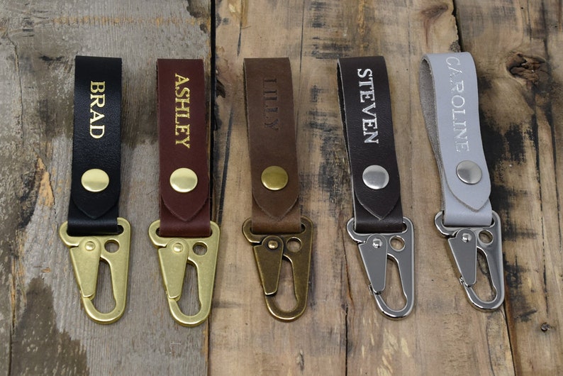 Personalized Key Fob With Opening Snap and Tactical Clip.