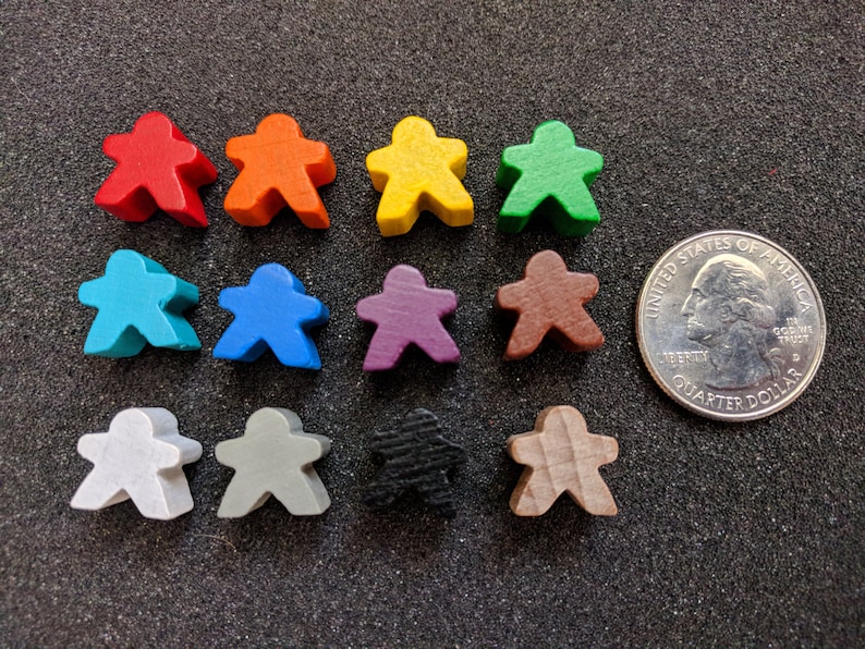 Tiny Carcassonne Meeples