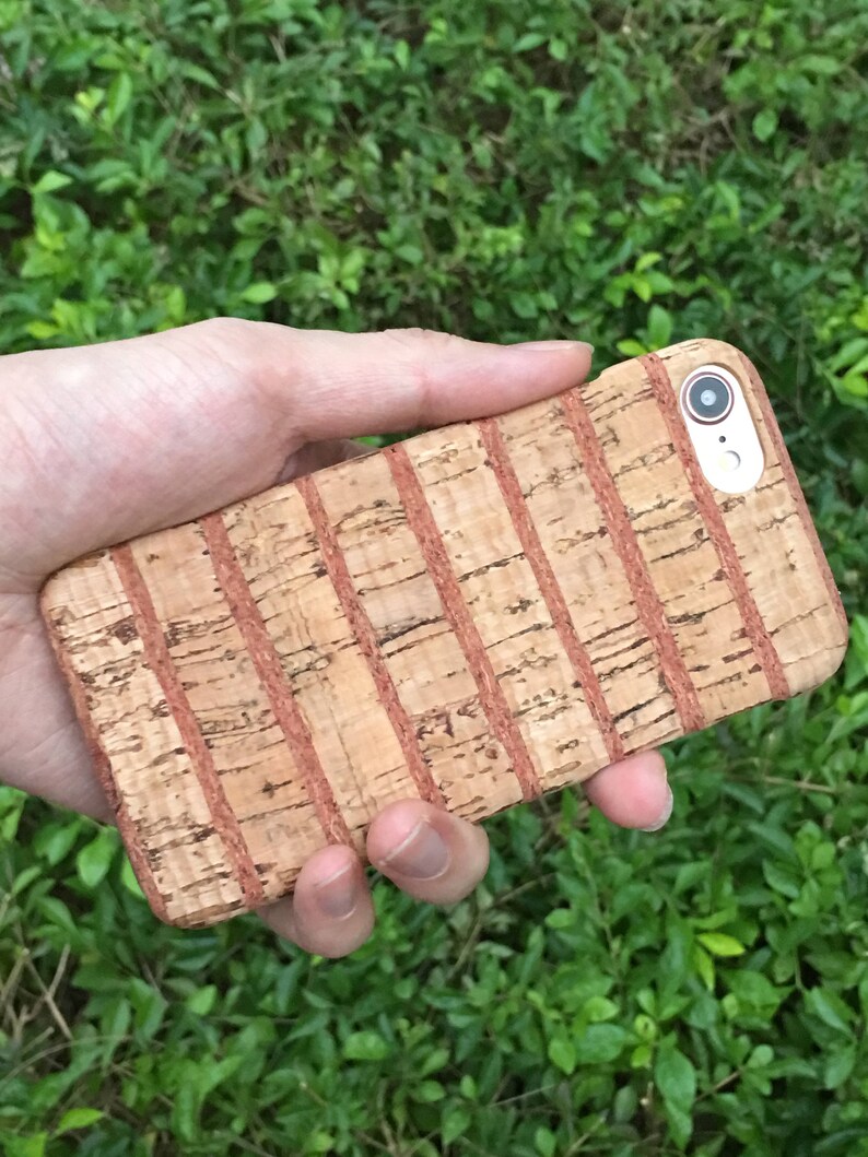 Tree Trunk cork wood iPhone Case. Eco-Friendly Wood. Custom
