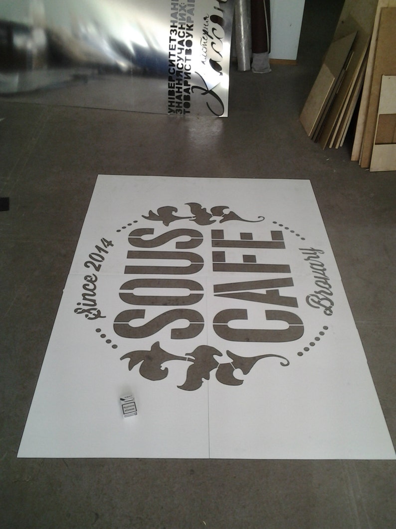 Custom Plastic Stencil / Wall Decals Reusable/ Anything You