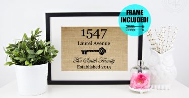 FRAME INCLUDED Housewarming Gift New House Gift Our First