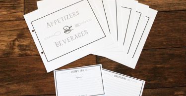 Fork and Spoon Recipe Cards and Dividers Starter Set