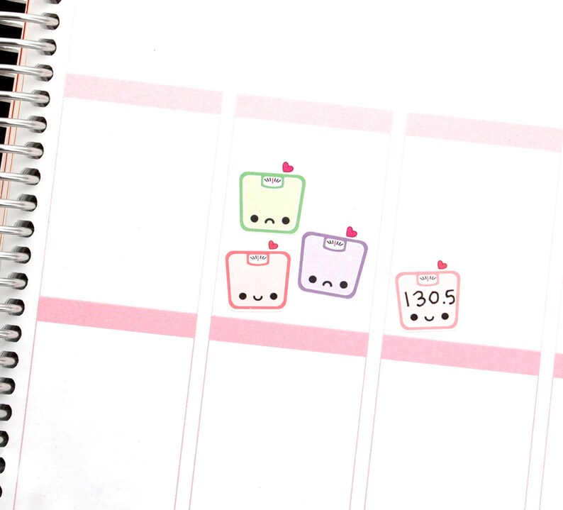 Happy or Sad Scale Reminder Tracker Cute Kawaii Planner