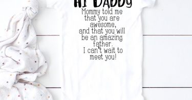 Hi Daddy  Baby announcement husband  Pregnancy announcement