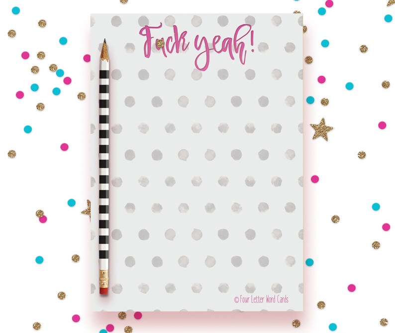Mature Notepad F yeah Notepad Inspirational Notepad