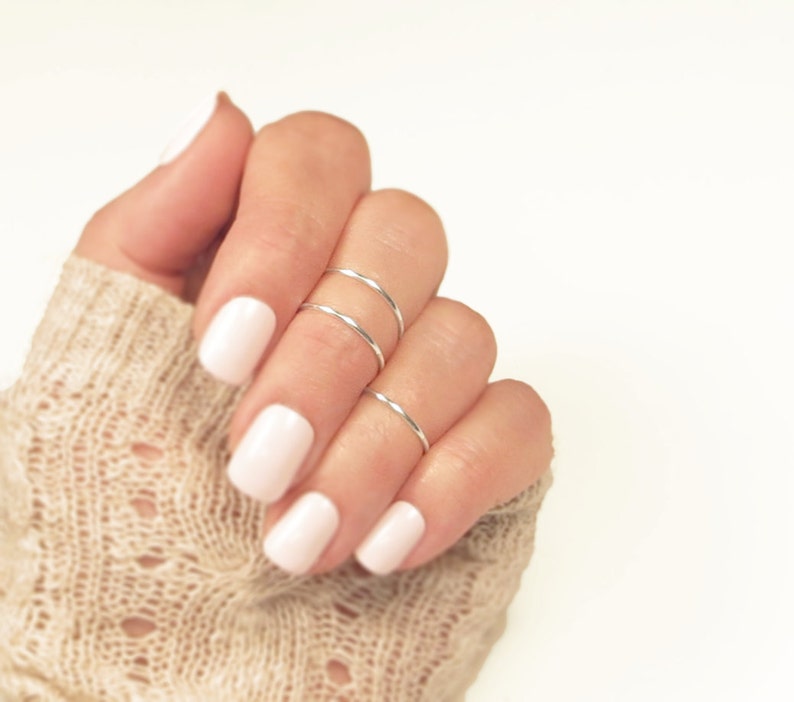 Midi Bands/ Knuckle Ring Set 3/ Above the Knuckle Ring/
