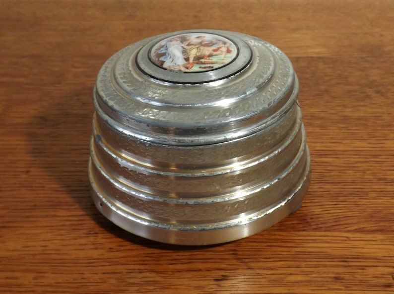 Music Box with Powder or Jewelry Compartment  Vanity
