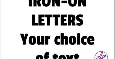 Personalised 4 5 6 7 8 iron on