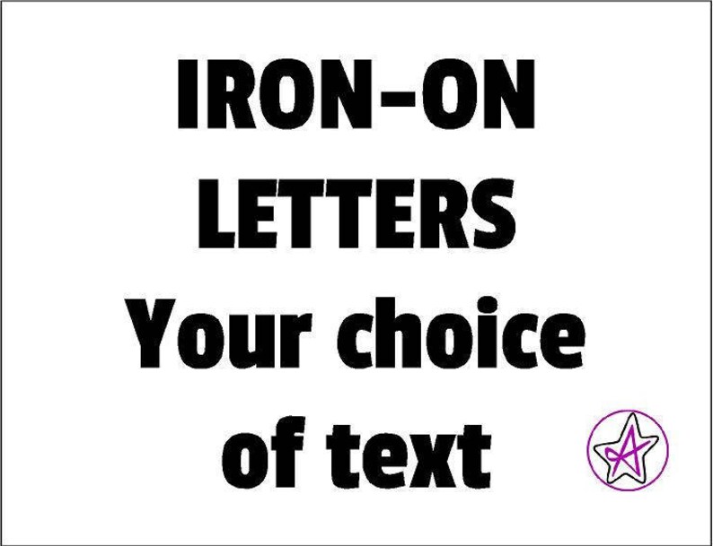 Personalised 4 5 6 7 8 iron on