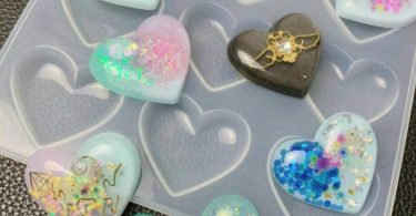 Puffy Heart Pendant Silicone Resin Molds Silicone Heart Mold