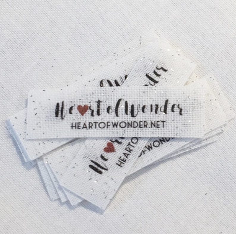 SPARKLE 70 PRE-CUT Custom Clothing Labels
