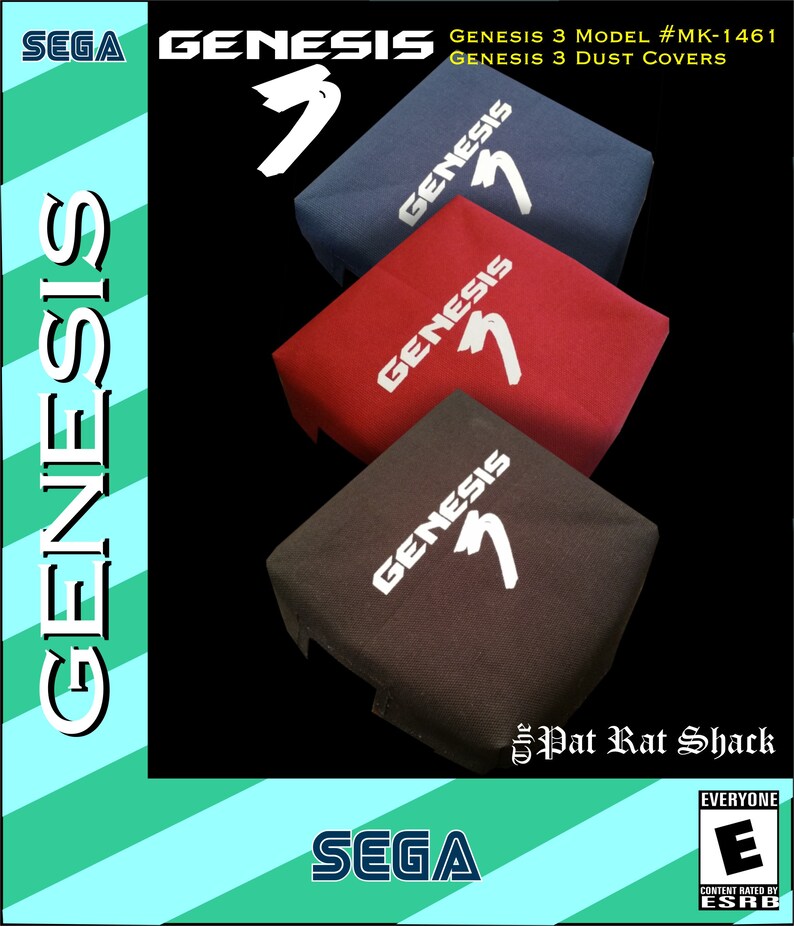 Sega Genesis model 3 system dust covers
