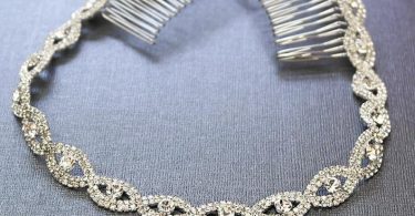 Silver Wedding Headband Bridal Headpiece Rhinestone