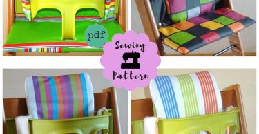 Stokke Tripp Trapp Cushion Set PDF sewing Pattern with VIDEO