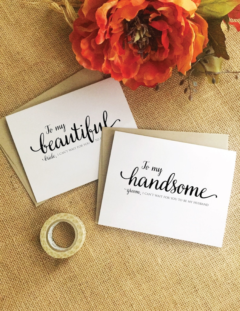 To my husband on our wedding day card for husband on our