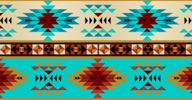 Tribal Stripe Anti-Pill Fleece Fabric Fabric By The Yard