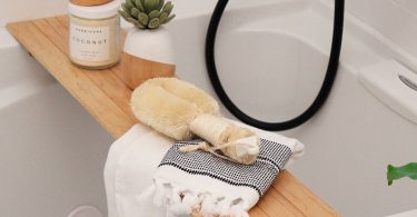 Wood Bath Caddy Tray Bath Caddy Bathroom Organization Bath