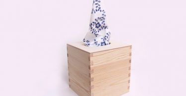 Wooden tissue box unfinished unpainted plain wood box