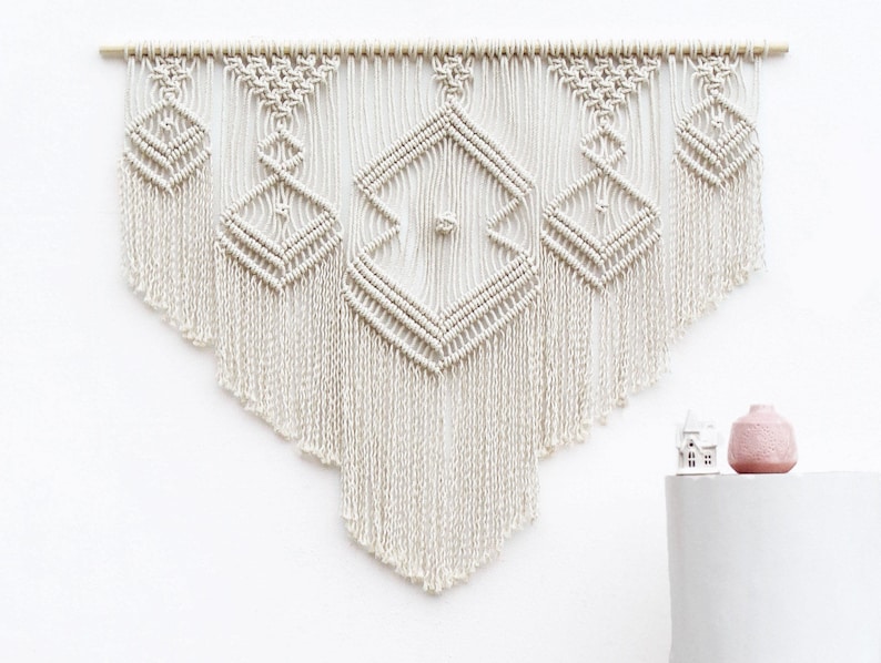XL Macrame Wall Hanging Over Bed Art Macrame Wall Hanging