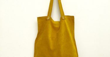 Yellow suede toteYellow leather bagYellow suede bagSoft