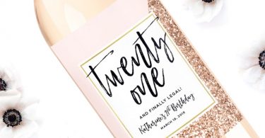 Birthday-21st Birthday Wine Label  Personalized Birthday