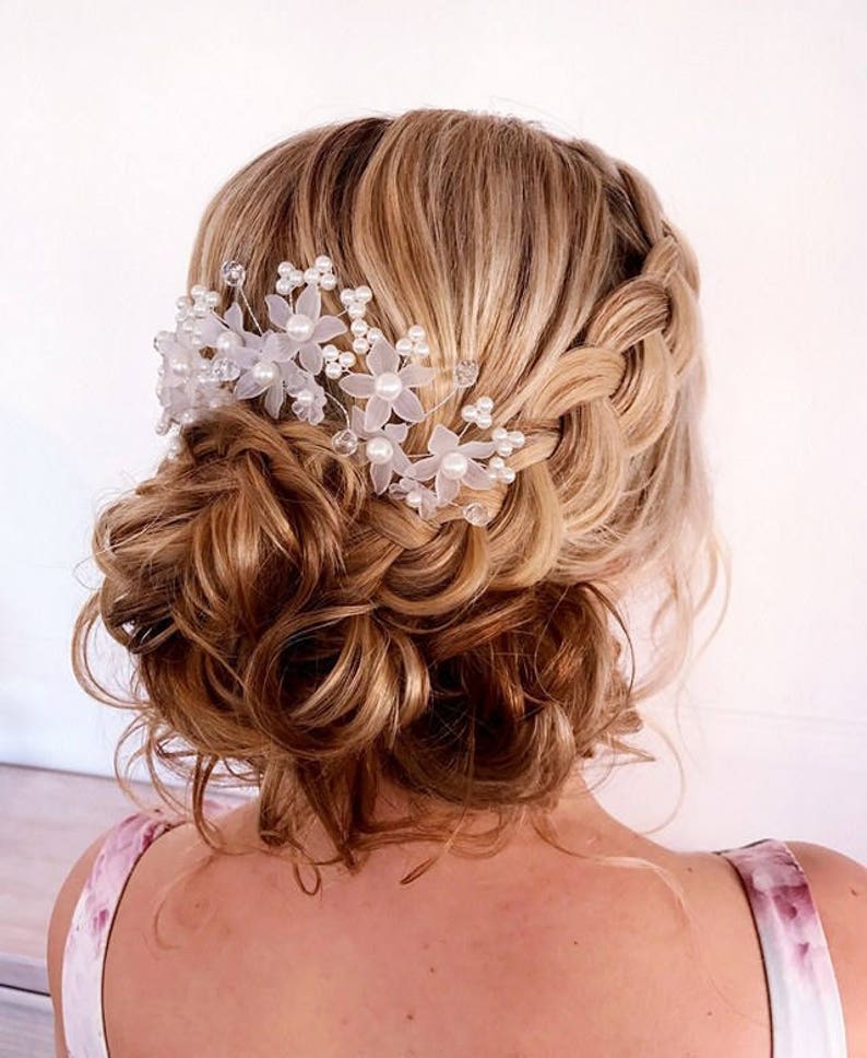 Bridal Hair Pins Wedding Hair Pins Flower Hair Pins Bridal