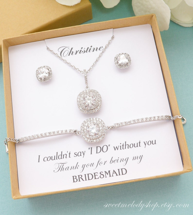 Bridesmaid Jewelry Bridesmaid Gift Bridesmaid Jewelry Set