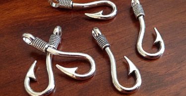 Bulk 20 Large Hook Charms Antique Silver Charms Silver Hook