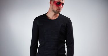 Cyberpunk sweater thumbhole sleeves futuristic clothing  CC1