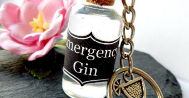 Emergency Gin Keyring Gin Key Chain  Gin Lover Gin Gift