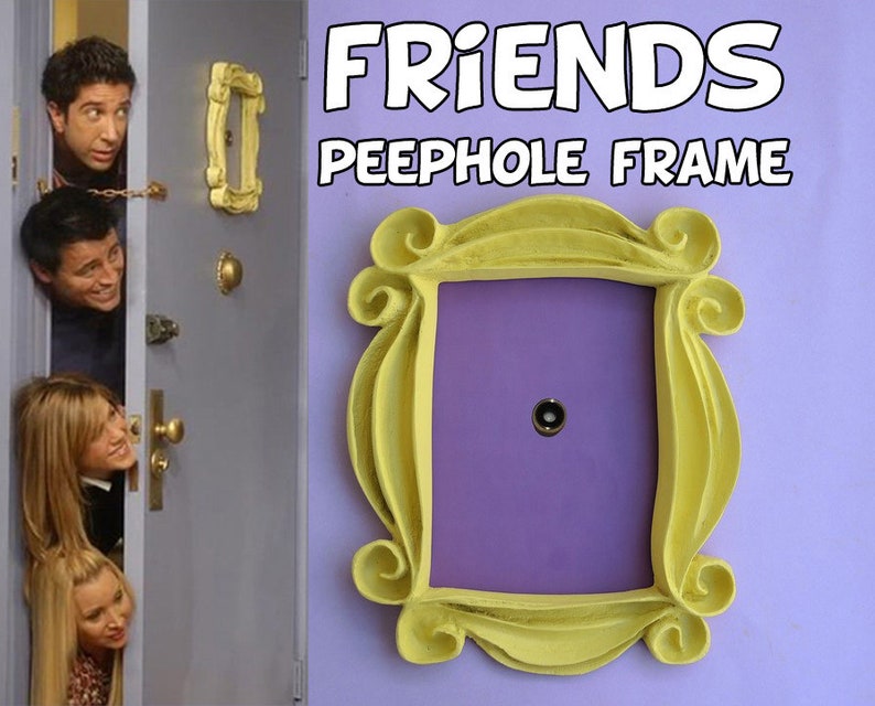 Friends tv show frame friends peephole frame friends yellow