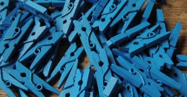 Mini Clothespins Wood Clothespins Medium Dark BLUE Tiny