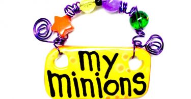 My Minions yellow ceramic sign