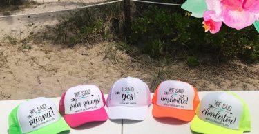NEON We Said Bachelorette Party Hat / Totally Customizable