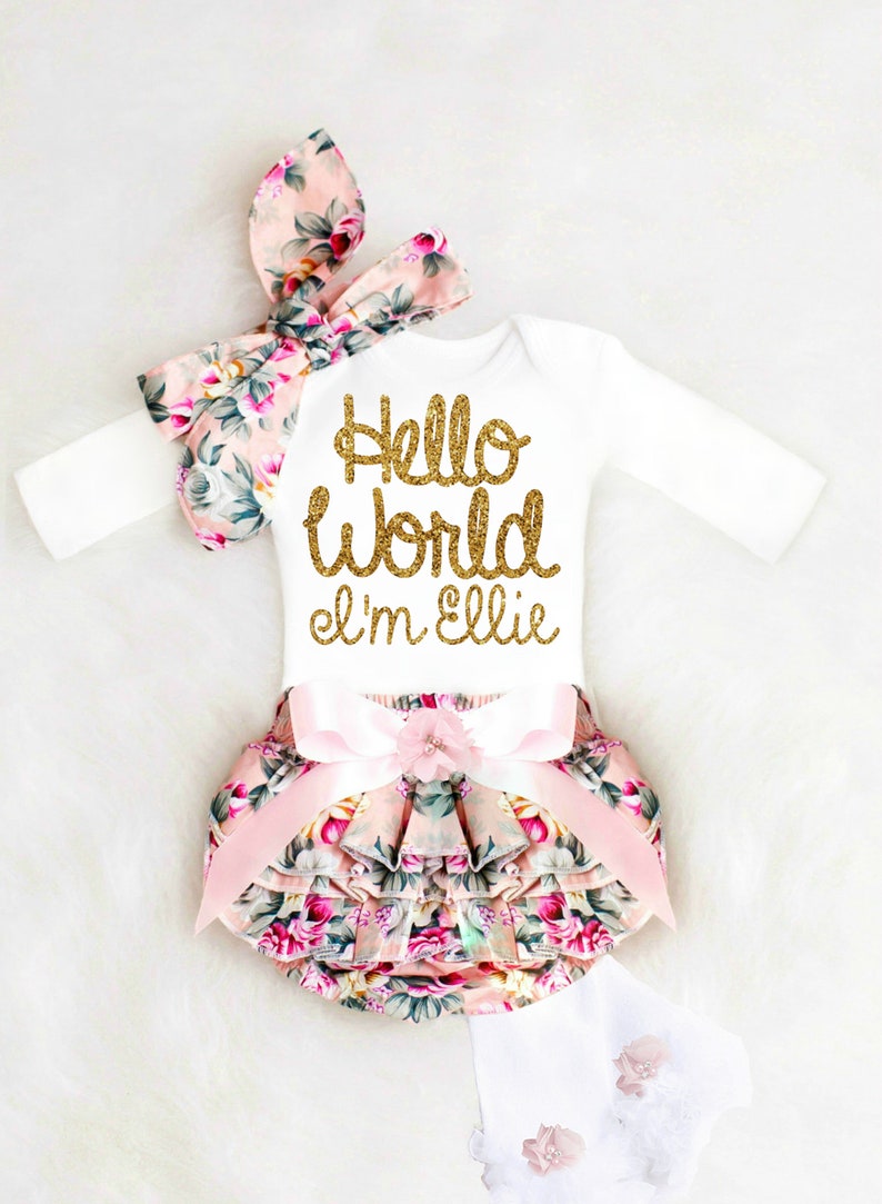 Newborn Baby Girl Coming Home Outfit Summer Cute Baby Girl