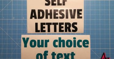 Personalised self-adhesive vinyl letter stickers  Custom