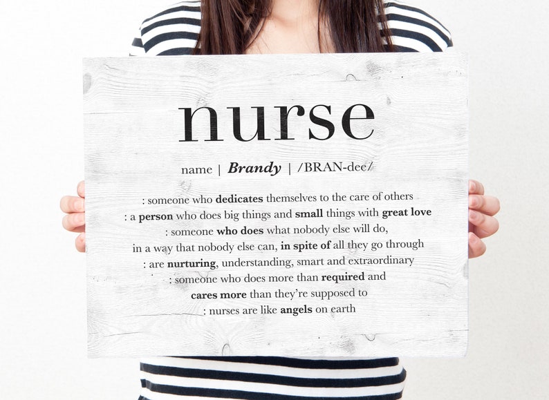 Personalized Gift for Nurse Nurse Sign Nurse Appreciation