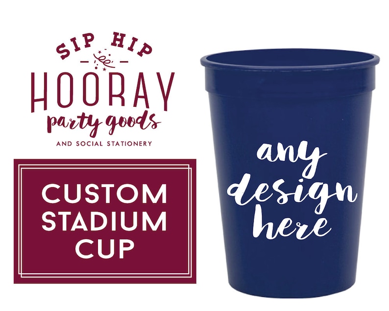 Personalized Plastic Cups Party Cups Wedding Cups Custom