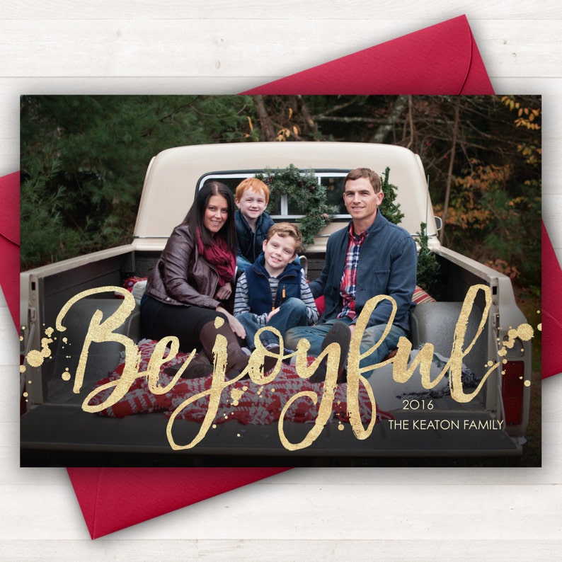 Photo Christmas Cards Photo Holiday Cards Be Joyful