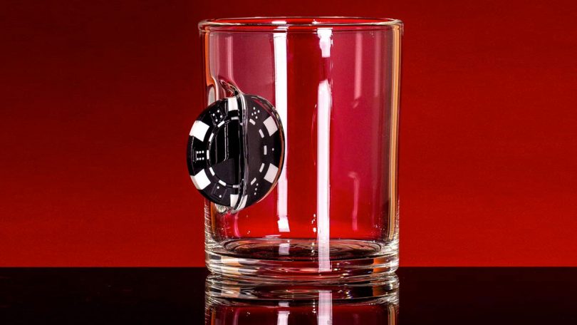 Poker Chip Whiskey Glass