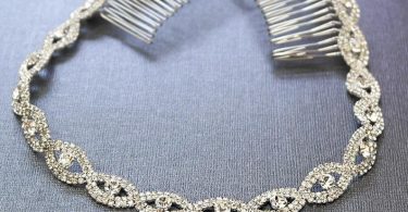 Silver Wedding Headband Bridal Headpiece Rhinestone