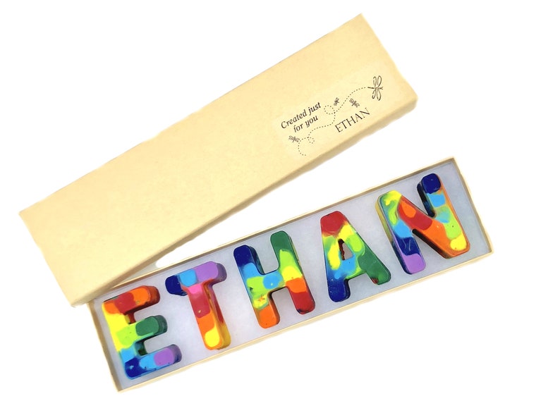 Stocking Stuffers  NAME Crayons in a Gift Box  Personalized