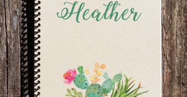 Succulents Notebook  Succulents Journal  Personalized