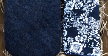 The Bellflower & Windflower: Navy Blue Men’s Tie Blue