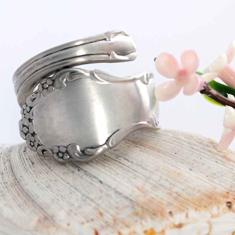 Vintage Spoon Ring Flirtation Silverware Spoon Ring