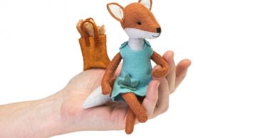 Charlotte fox kit Felt Animal Craft Kit  Fox Sewing Kit