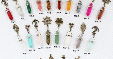 Crystal Pendant Necklace with Charms/Bullet Pendant Choker
