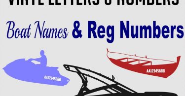 Custom Boat Decal Kayak Jetski Vinyl Lettering Boat